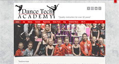 Desktop Screenshot of dancetechacademy.com