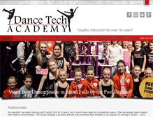 Tablet Screenshot of dancetechacademy.com